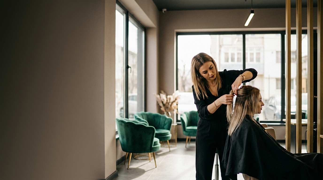 Salon Andreea Semida – interior elegant și profesional